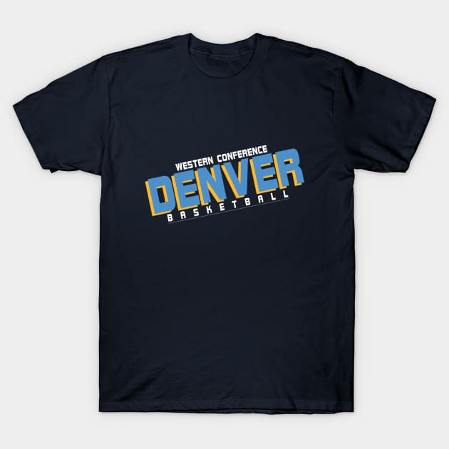 Denver basketball T-Shirt by BVHstudio